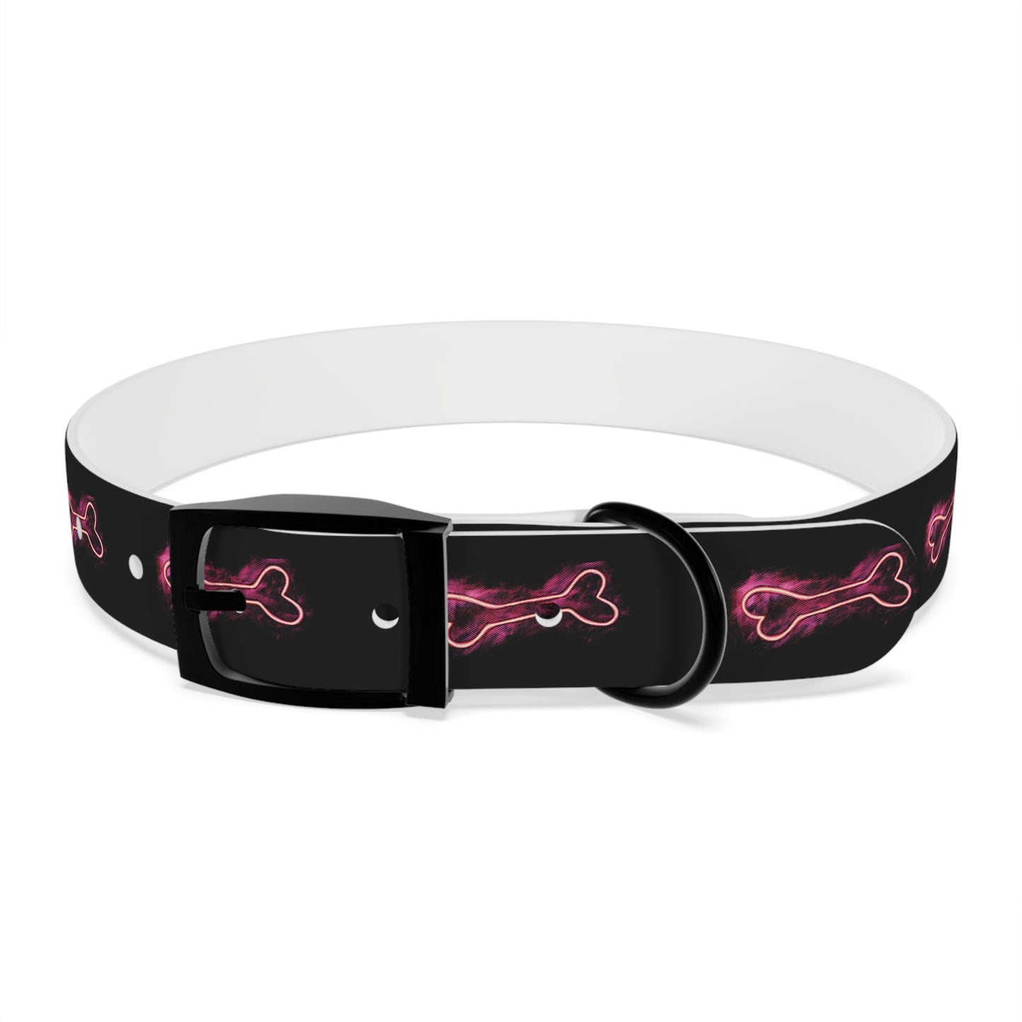 Winter’s Glow - Dog Collar - Neon Bone