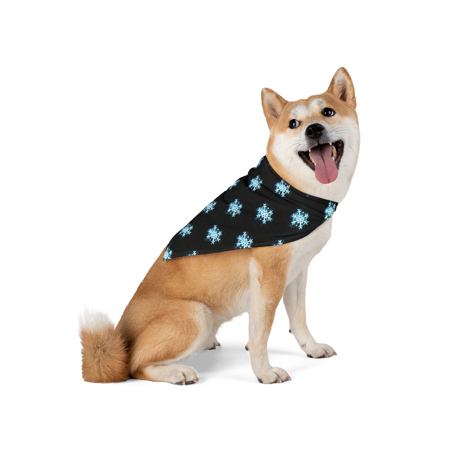 Winter’s Glow - Pet Bandana - Snowflakes