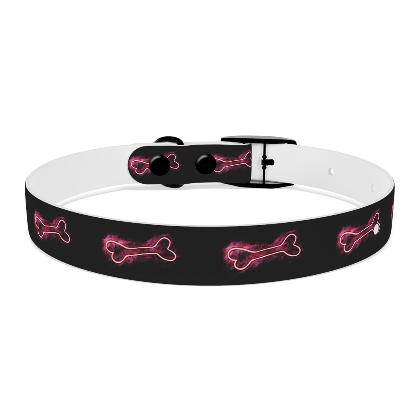 Winter’s Glow - Dog Collar - Neon Bone