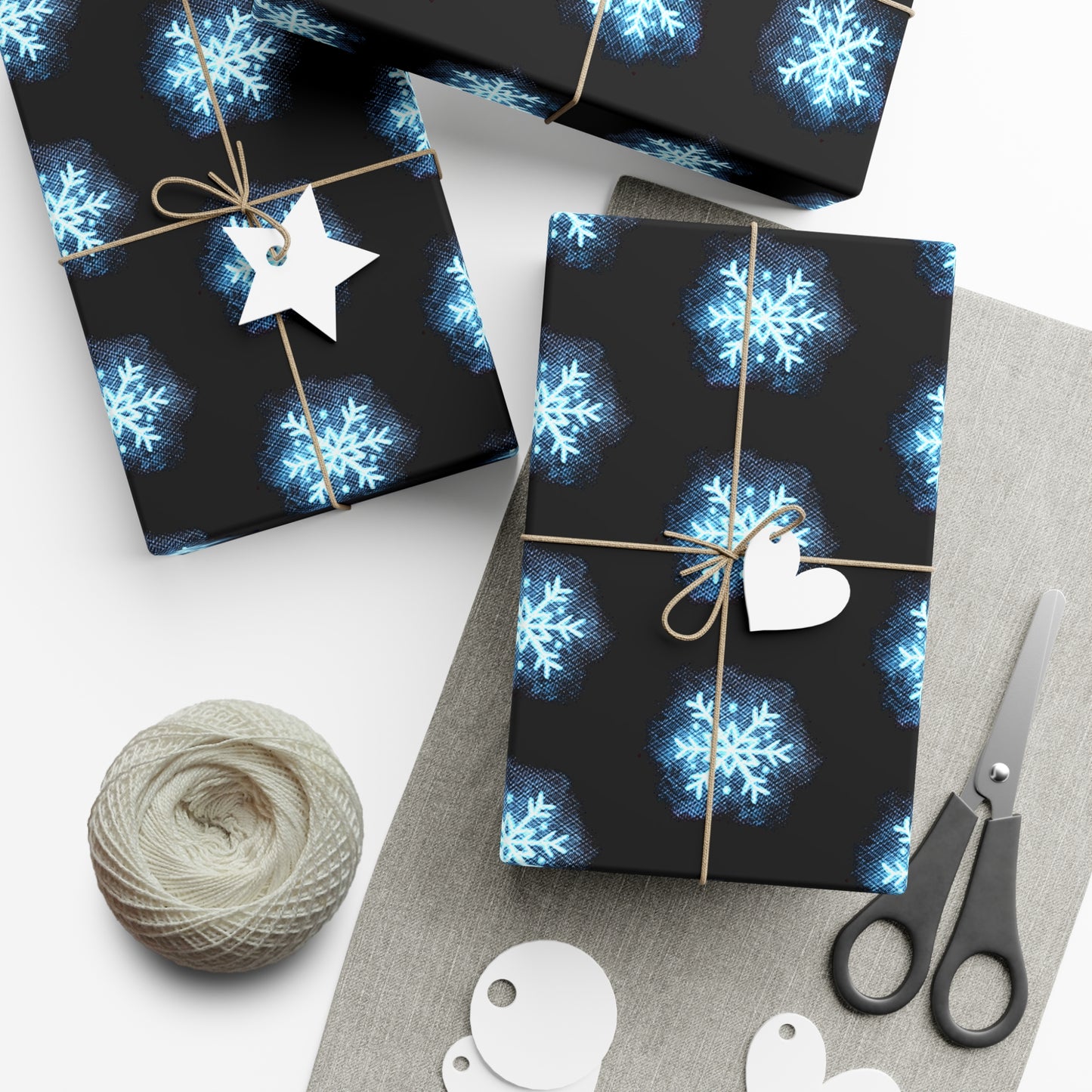 Winter’s Glow-  Gift Wrap Papers - Snowflakes