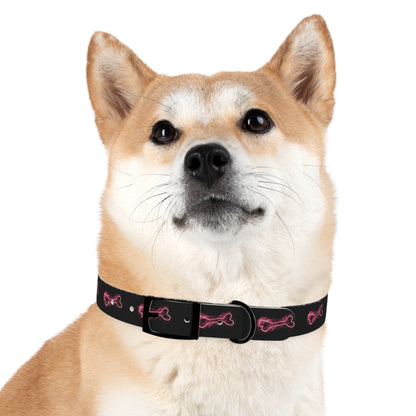 Winter’s Glow - Dog Collar - Neon Bone