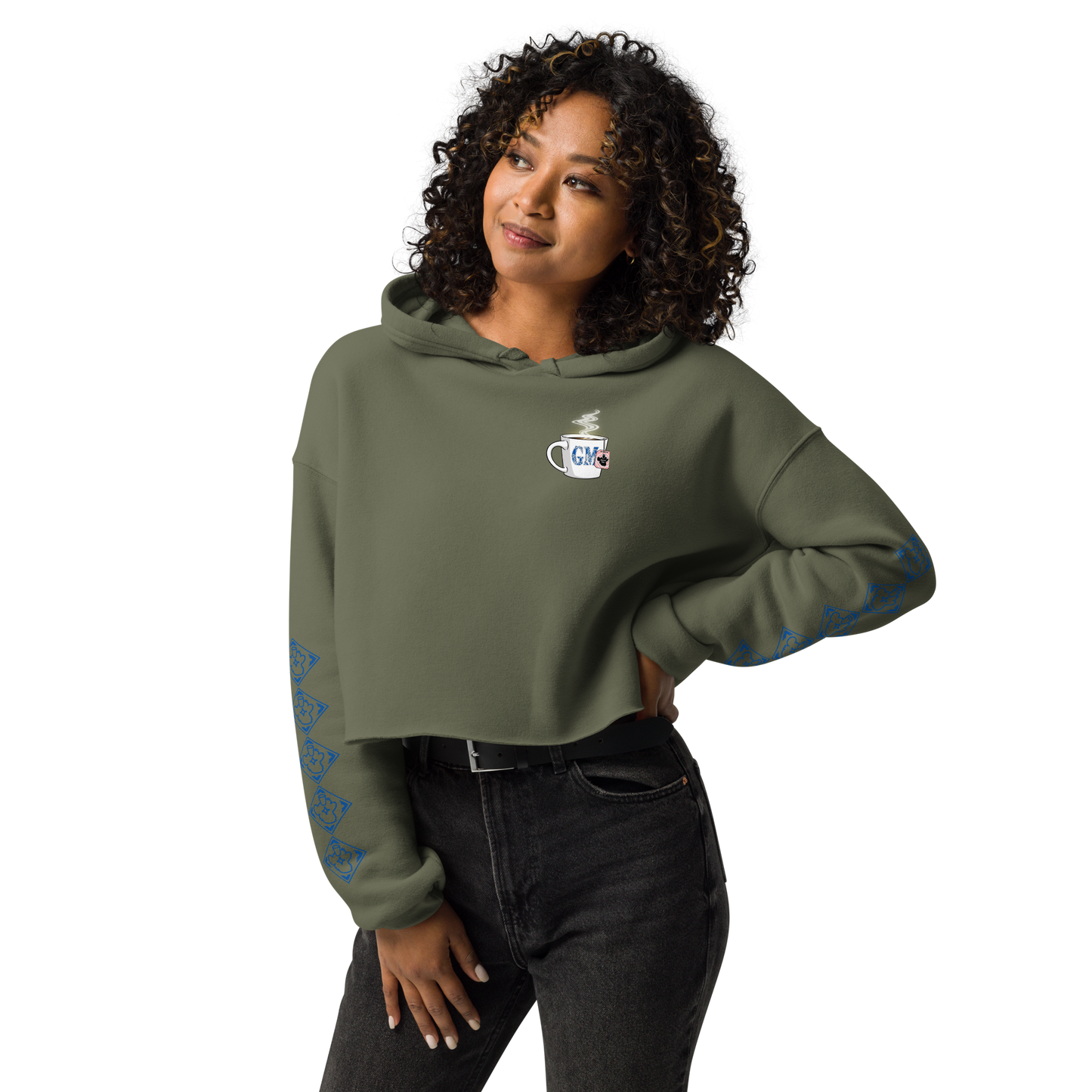 BoredTea x Bored Art Not Club | WOMEN'S HOODIE | Forest Green | MAYC 27002