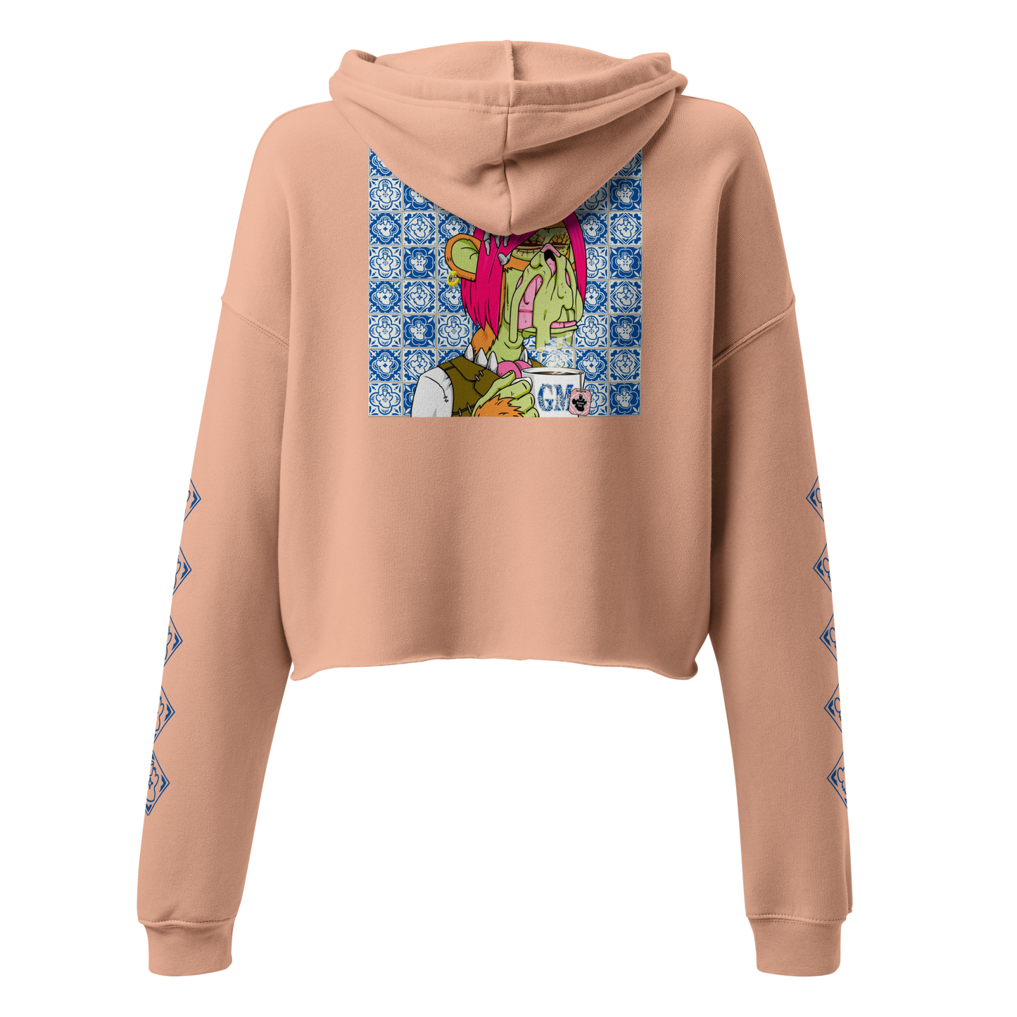 BoredTea x Bored Art Not Club | WOMEN'S HOODIE | Peach | 27002