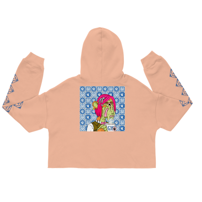 BoredTea x Bored Art Not Club | WOMEN'S HOODIE | Peach | 27002